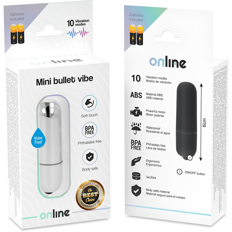 ONLINE - MINI BULLET VIBE SILVER - Image 4