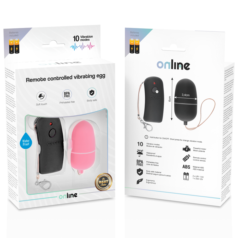 ONLINE - REMOTE CONTROLLED VIBRATING EGG PINK - Image 4