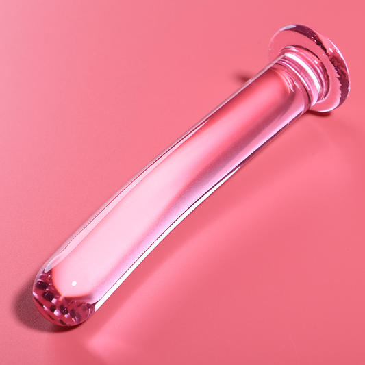 NEBULA SERIES BY IBIZA - MODEL 9 DILDO BOROSILICATE GLASS PINK 15.5 CM -O- 2.5 CM - Image 2