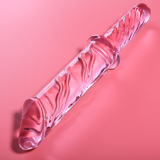 NEBULA SERIES BY IBIZA - MODEL 24 DILDO BOROSILICATE GLASS PINK 28.5 CM -O- 5 CM - Image 2