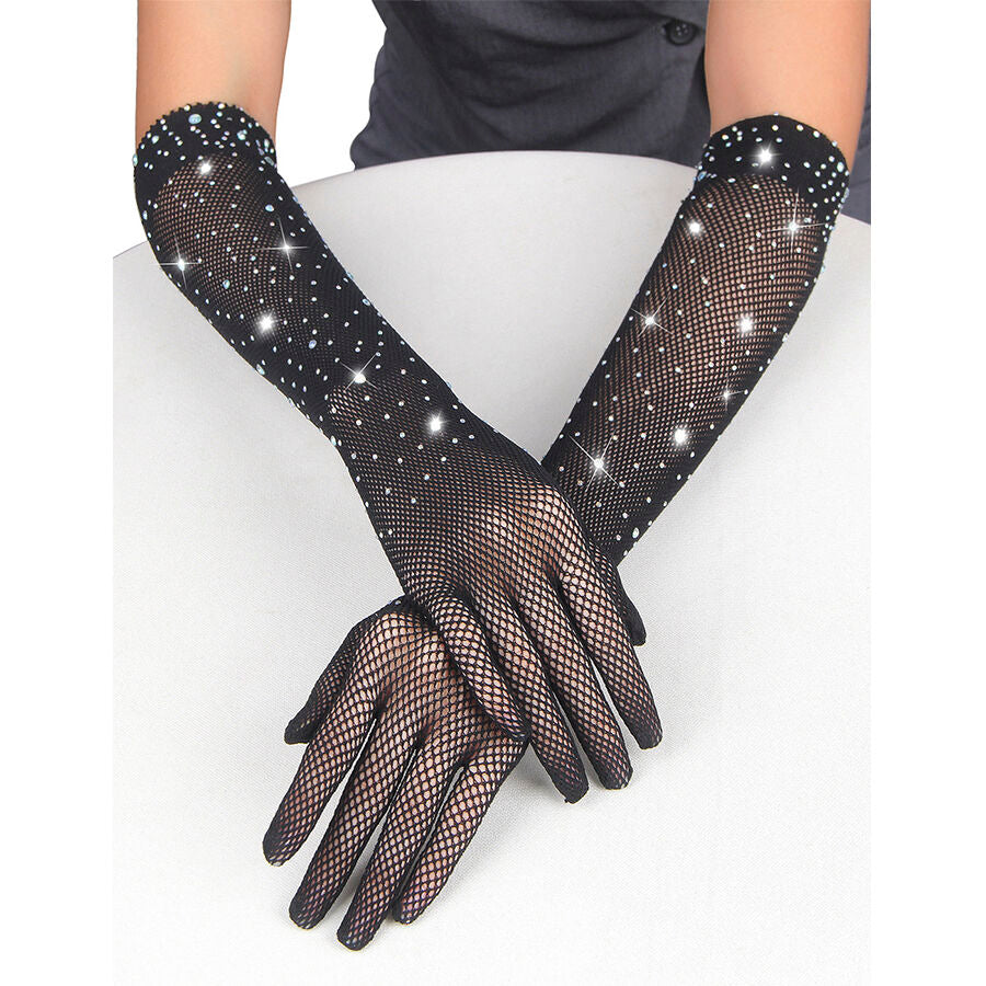 SUBBLIME - 957469SHINE TRANSPARENT GLOVES BLACK S/M - Image 7