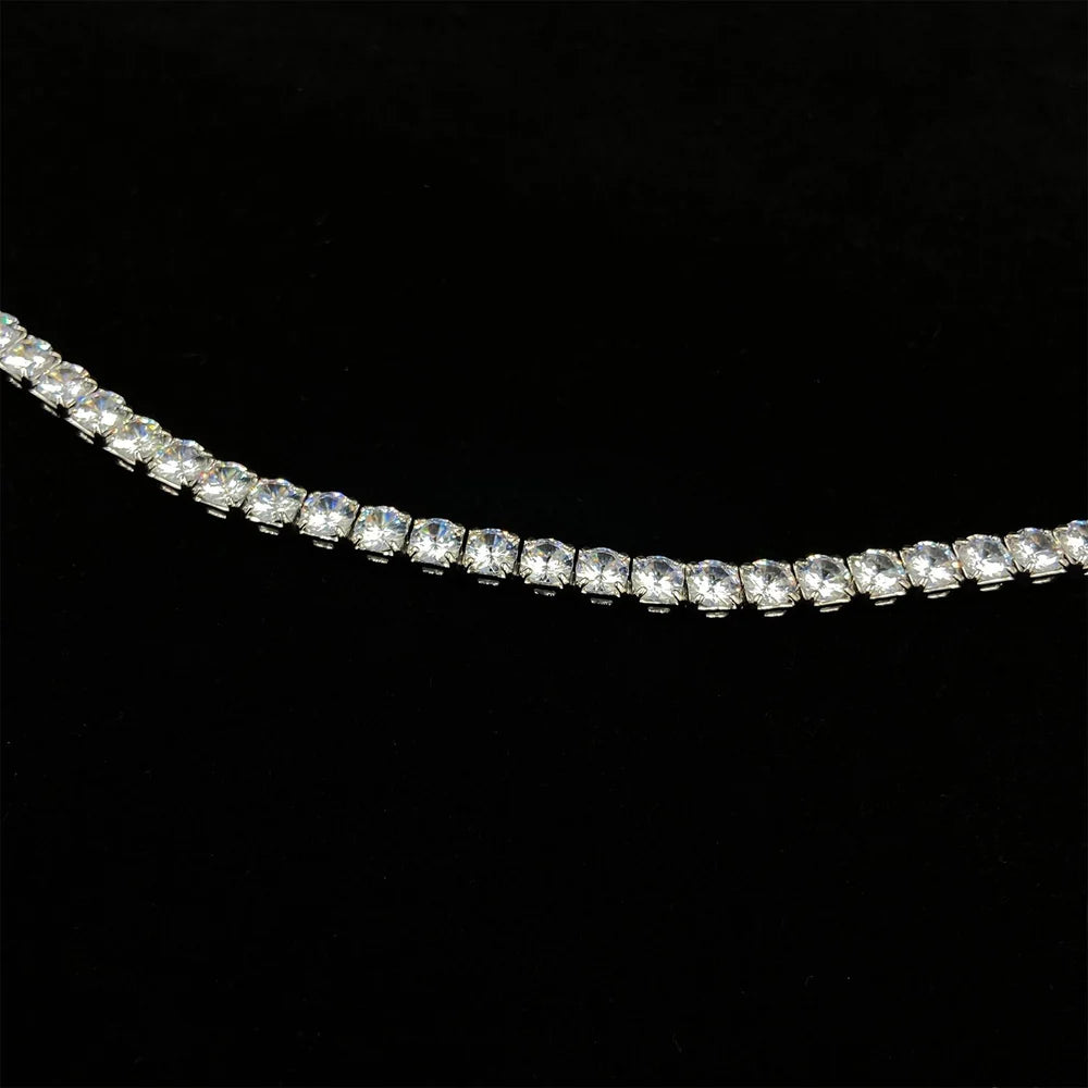 COLIER TENNIS ROUND SILVER