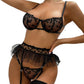 SET LENJERIE SEXY BLACK CARLA