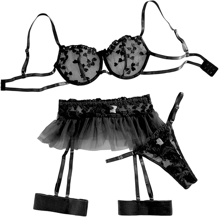SET LENJERIE SEXY BLACK CARLA