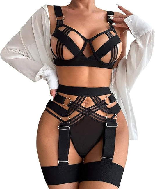 SET SEXY DANTELA BLACK SONIA