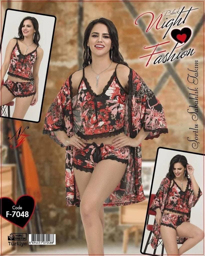 PIJAMA FLOWER 3 PIESE