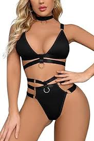 SET LENJERIE SEXY NEAGRA DIN 3 PIESE