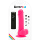 DIVERSIA - FLEXIBLE VIBRATING DILDO PINK 20.5 CM -O- 4.2 CM - Image 7