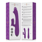 INTENSE - IGGY MULTIFUNCTION RECHARGEABLE VIBRATOR UP & DOWN WITH CLITORAL STIMULATOR PURPLE - Image 5