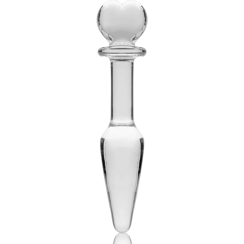 NEBULA SERIES BY IBIZA - MODEL 7 ANAL PLUG BOROSILICATE GLASS CLEAR 13.5 CM -O- 3 CM - Image 5