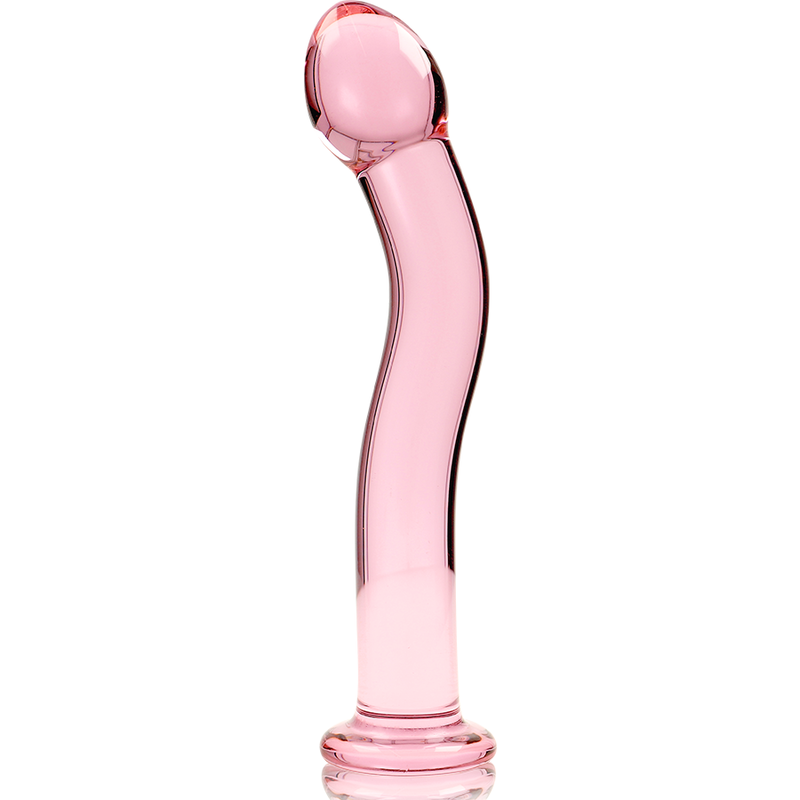 NEBULA SERIES BY IBIZA - MODEL 18 DILDO BOROSILICATE GLASS PINK 18.5 CM -O- 3.5 CM - Image 5