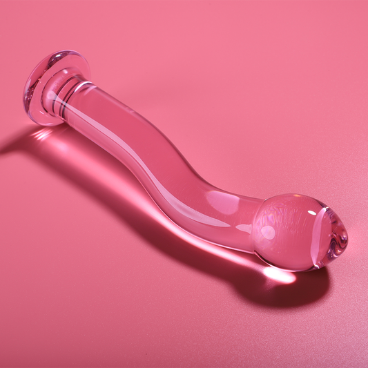 NEBULA SERIES BY IBIZA - MODEL 18 DILDO BOROSILICATE GLASS PINK 18.5 CM -O- 3.5 CM - Image 2