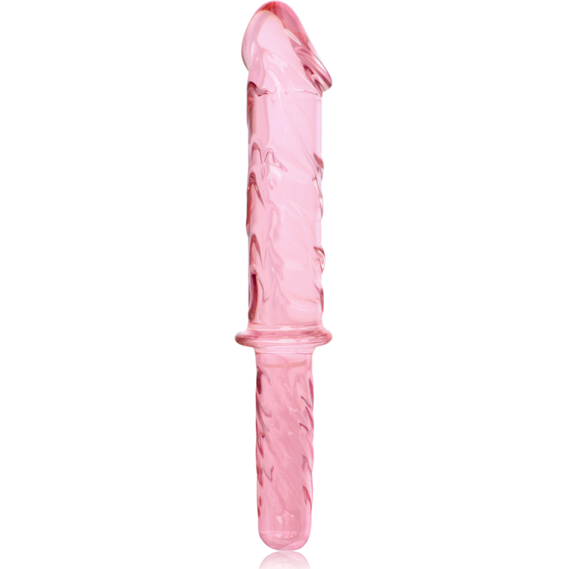 NEBULA SERIES BY IBIZA - MODEL 24 DILDO BOROSILICATE GLASS PINK 28.5 CM -O- 5 CM - Image 5