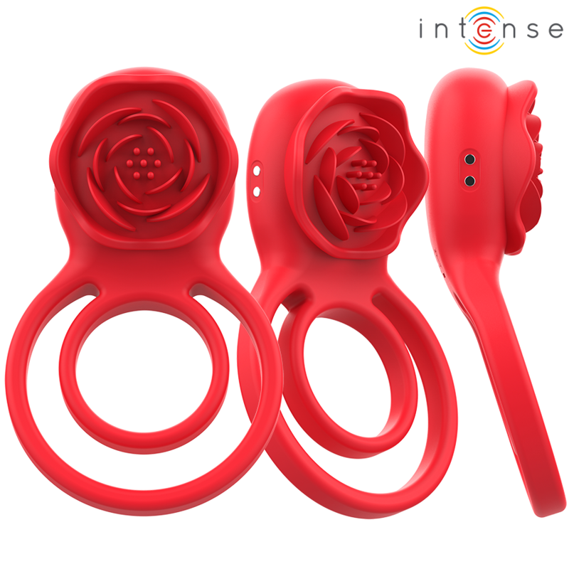 INTENSE - GAIL STIMULATOR ROSE 10 VIBRATIONS RED REMOTE CONTROL - Image 3