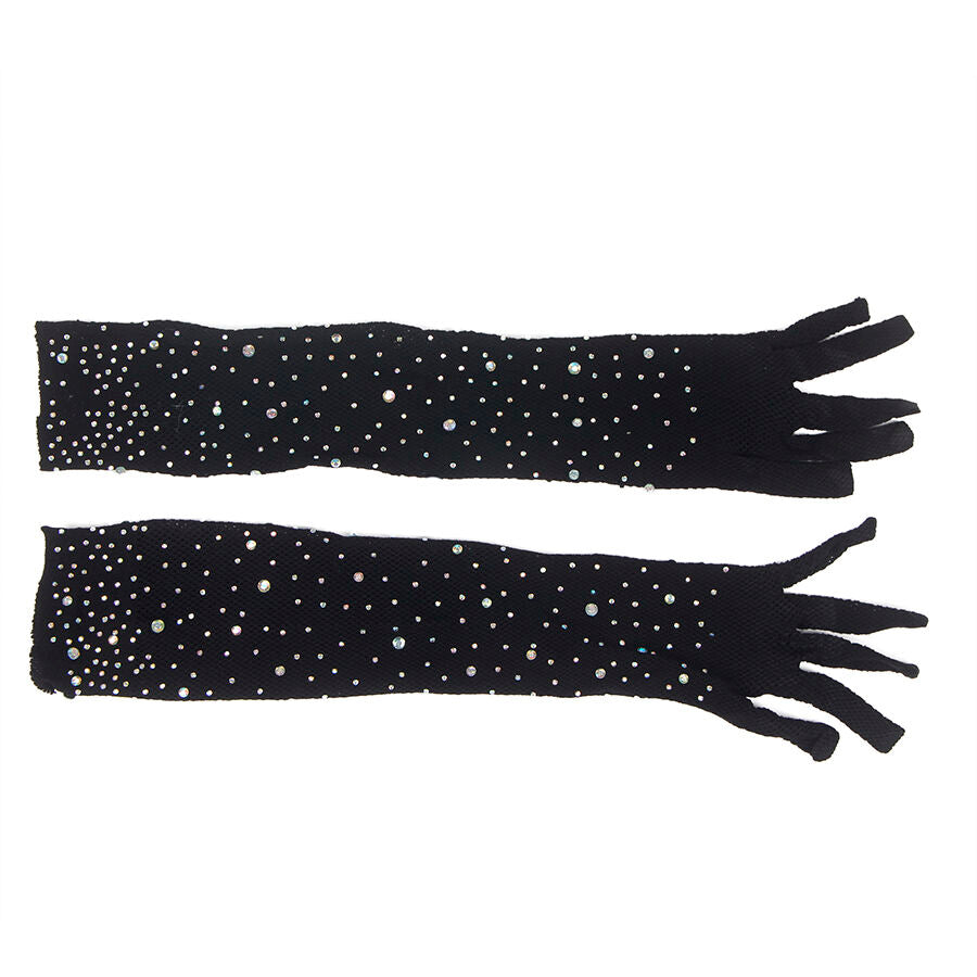 SUBBLIME - 957469SHINE TRANSPARENT GLOVES BLACK S/M - Image 4