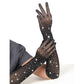 SUBBLIME - 957469SHINE TRANSPARENT GLOVES BLACK S/M - Image 3