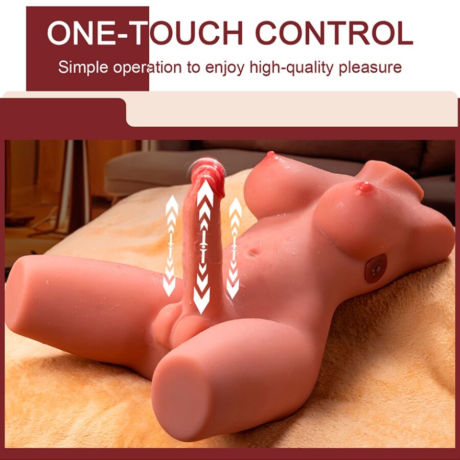 XISE - MIAH LADY BOY FEMALE TORSO WITH DILDO WITH VIBRATION AND THRUSTING 55 CM - Image 9