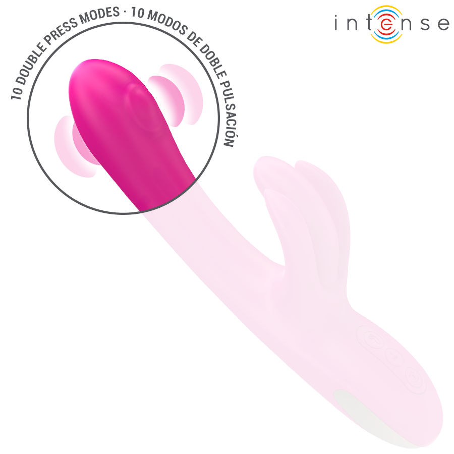 INTENSE - BRITNEY MULTIFUNCTION RABBIT VIBRATOR 23 CM PINK - Image 7