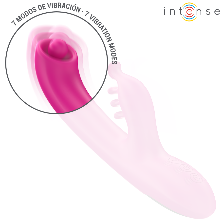 INTENSE - CHRISTINA MULTIFUNCTION RABBIT VIBRATOR 22.5 CM PINK - Image 4