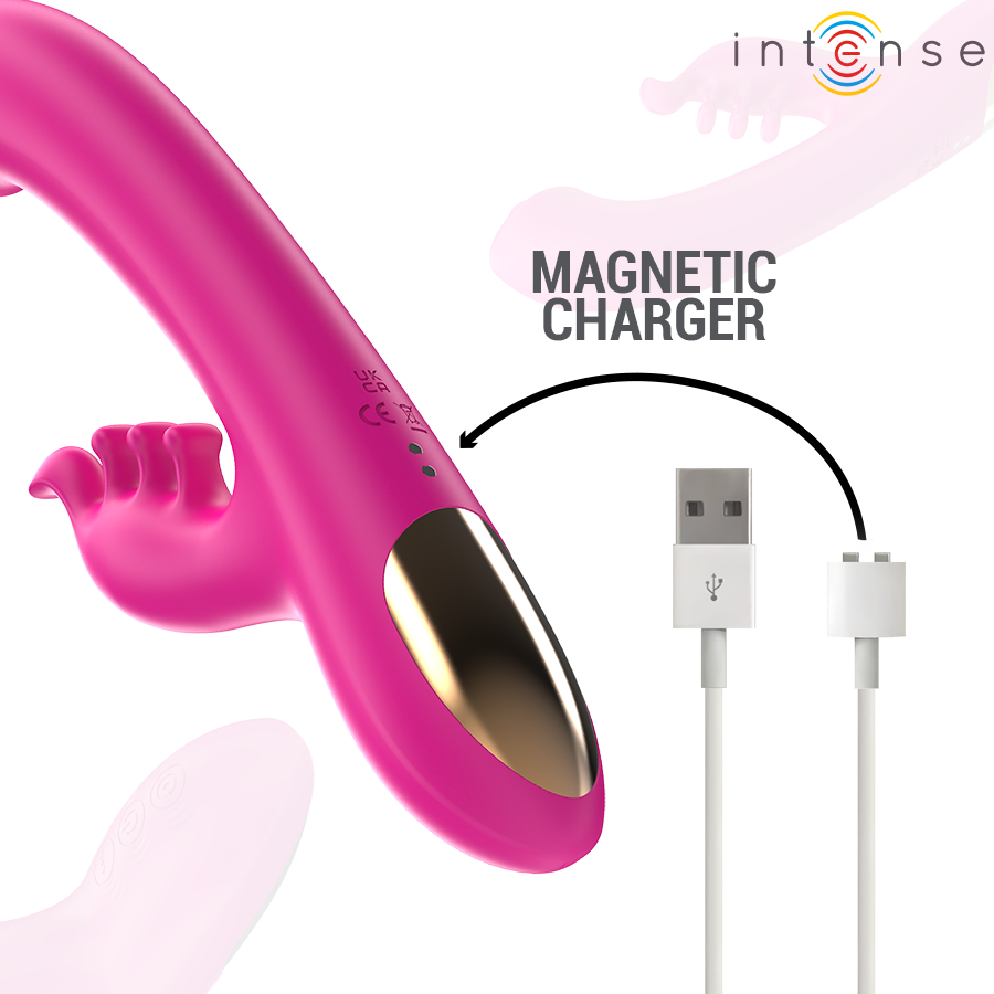 INTENSE - CHRISTINA MULTIFUNCTION RABBIT VIBRATOR 22.5 CM PINK - Image 7