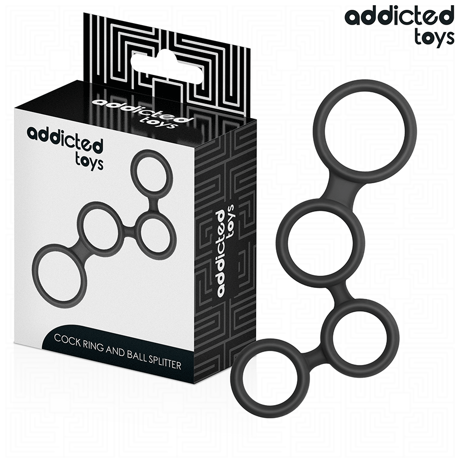 ADDICTED TOYS - PENIS RING WITH DIVIDERS FOR TESTICLES
