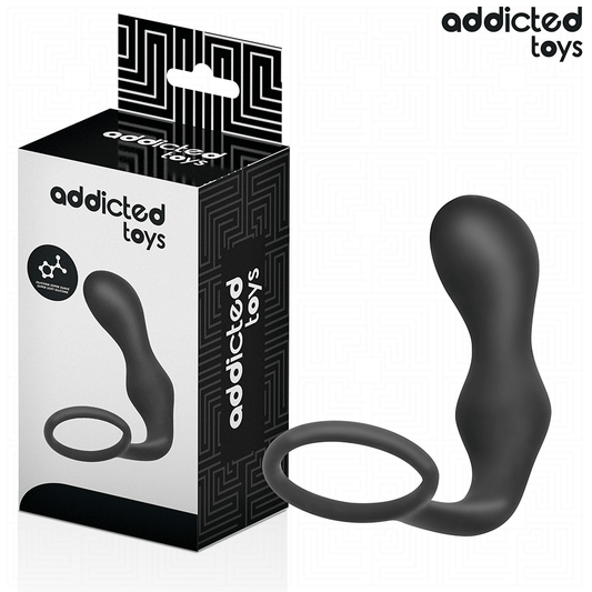 ADDICTED TOYS - ANAL PLUG WITH RING SILICONE MODEL 3