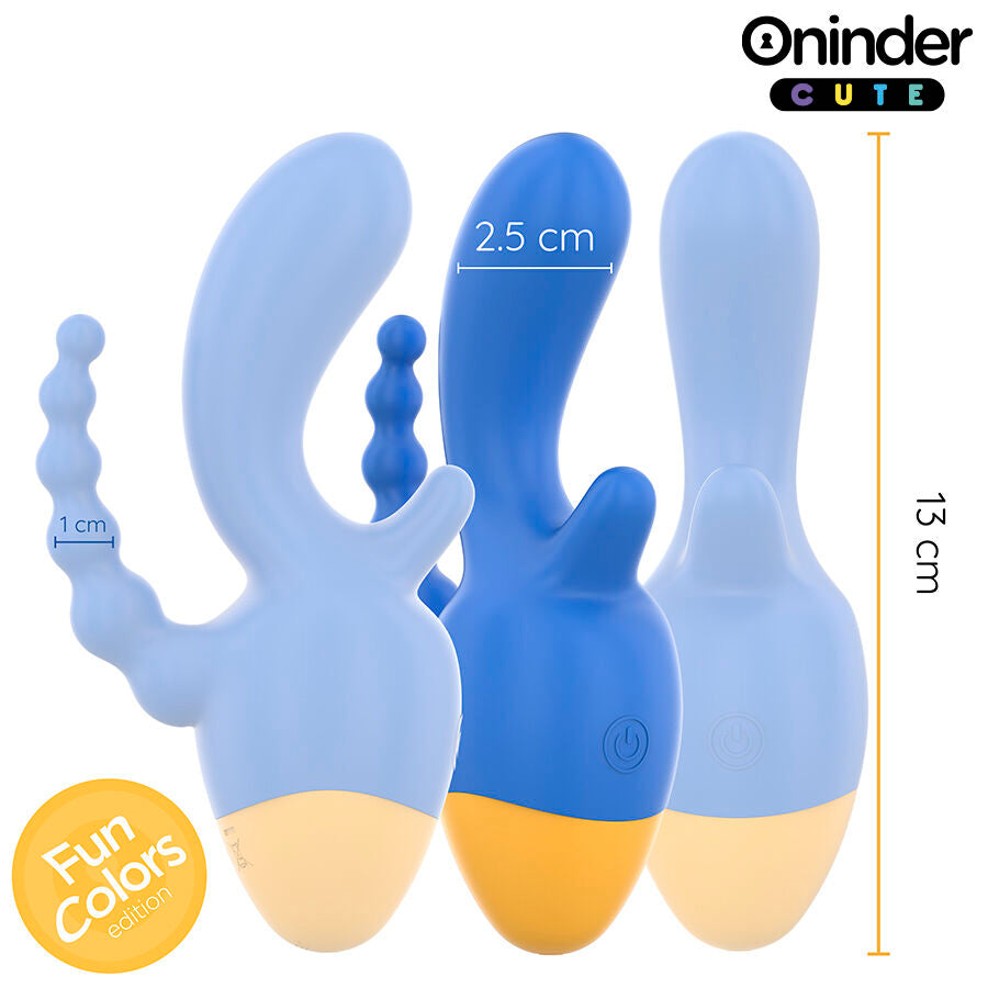 ONINDER CUTE - LOVE 3 SOME TRIPLE VIBRATOR - FREE WORLDWIDE APP - Image 3