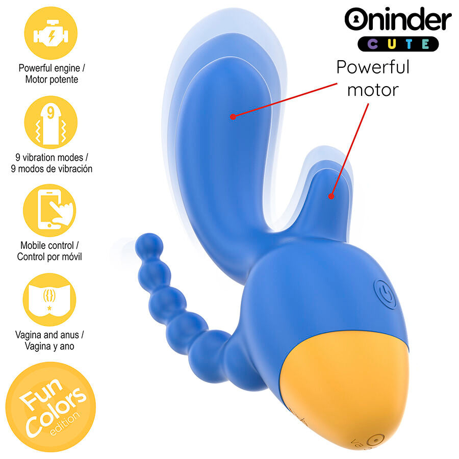 ONINDER CUTE - LOVE 3 SOME TRIPLE VIBRATOR - FREE WORLDWIDE APP - Image 6