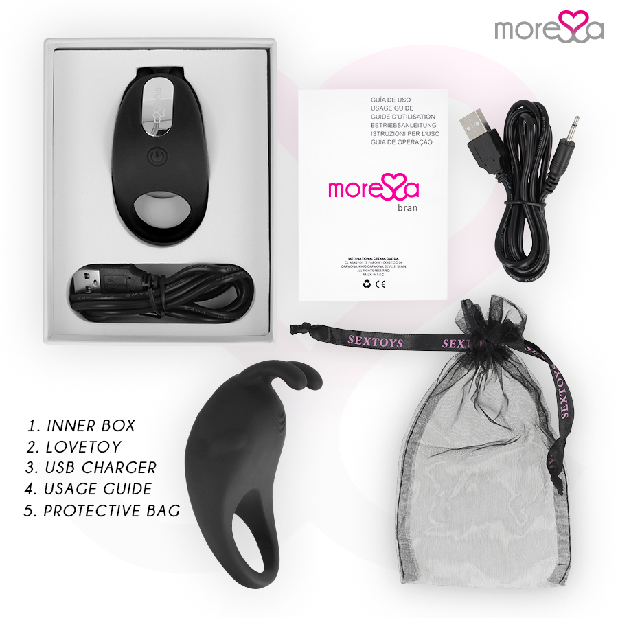 MORESSA - BRAD PREMIUM SILICONE RECHARGEABLE BLACK - Image 6