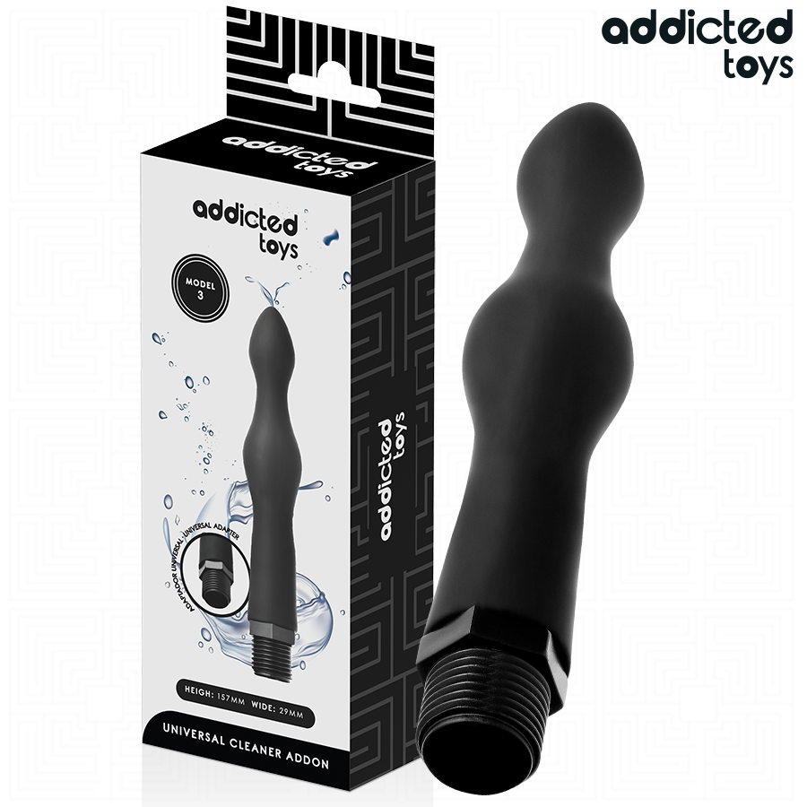 ADDICTED TOYS - ANAL CLEANER WITH UNIVERSAL ADAPTER MODEL 3