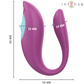 INTENSE - ANNIE U-SHAPED VIBRATOR AND STIMULATOR PURPLE REMOTE CONTROL - Image 4