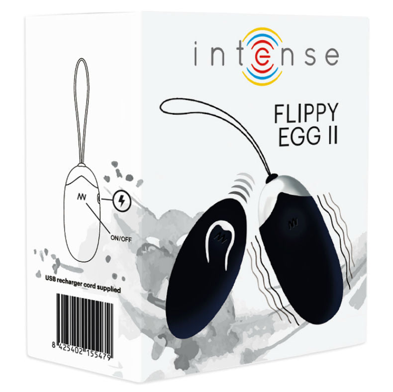 INTENSE - FLIPPY II VIBRATING EGG WITH REMOTE CONTROL BLACK - Image 5