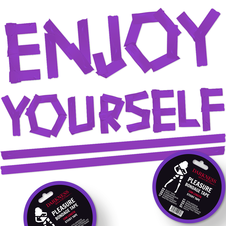 DARKNESS - ADHESIVE LILAC BONDAGE TAPE 15M - Image 2