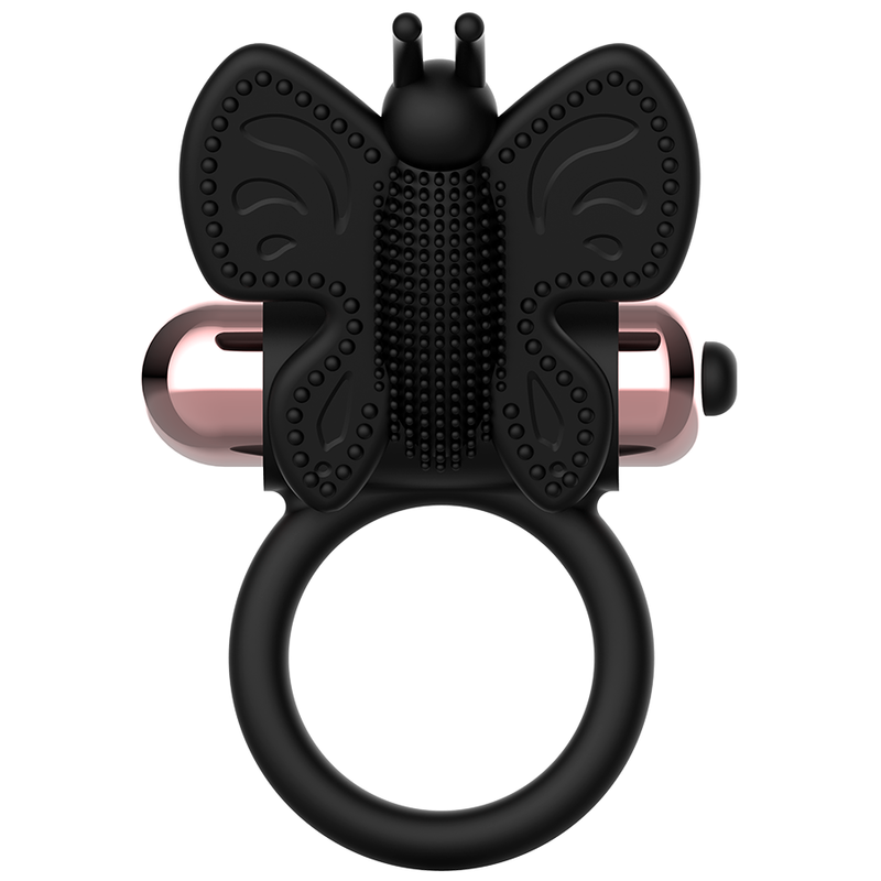 COQUETTE CHIC DESIRE - COCK RING BUTTERFLY WITH VIBRATOR BLACK/ GOLD - Image 6