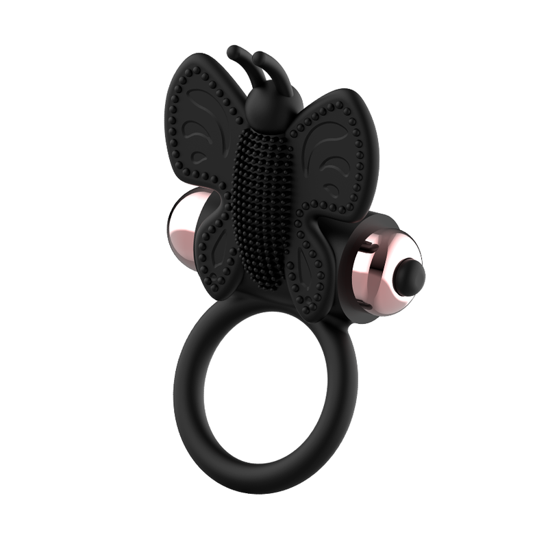 COQUETTE CHIC DESIRE - COCK RING BUTTERFLY WITH VIBRATOR BLACK/ GOLD - Image 7