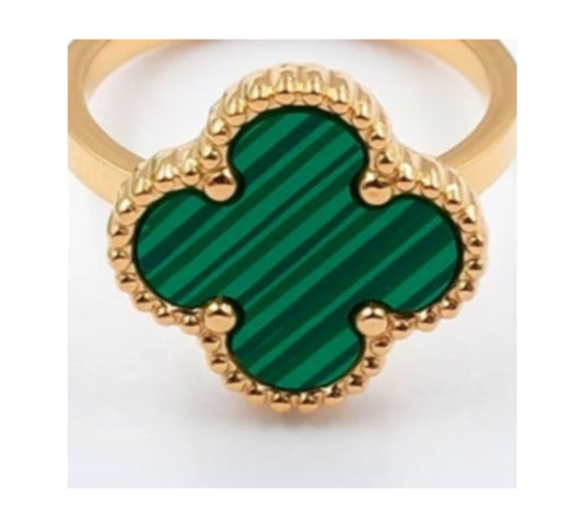 Inel Vanity Green Leaf