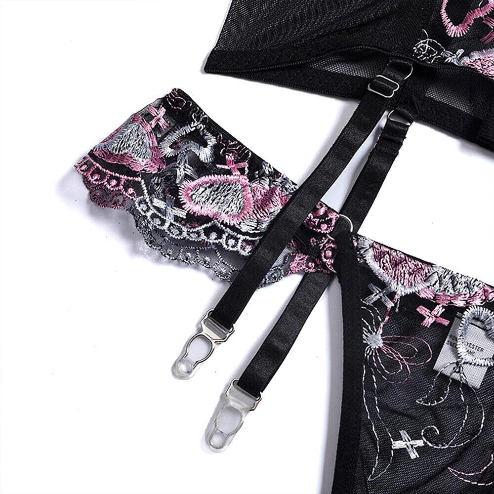 SET SEXY DIN DANTELA NEAGRA