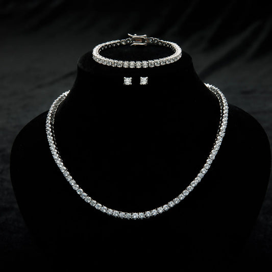 SET TENNIS CU CERCEI DIAMOND