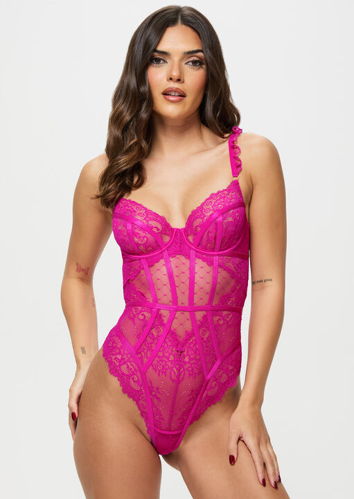 BODY DANTELA FUCHSIA